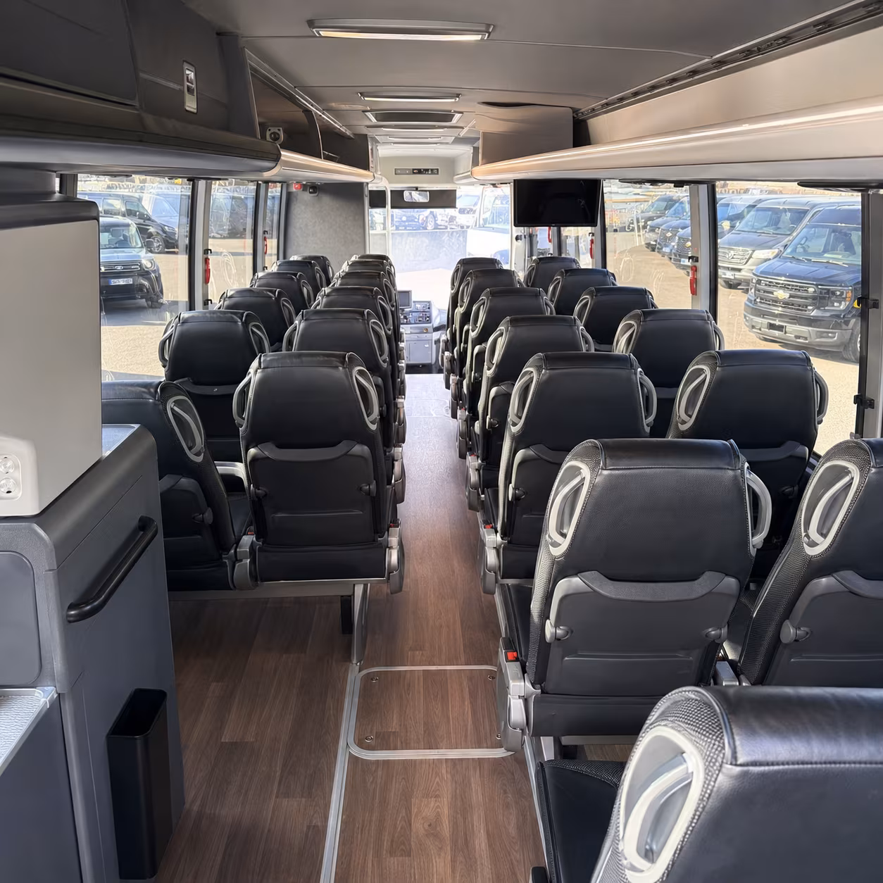 richardson charter bus inside