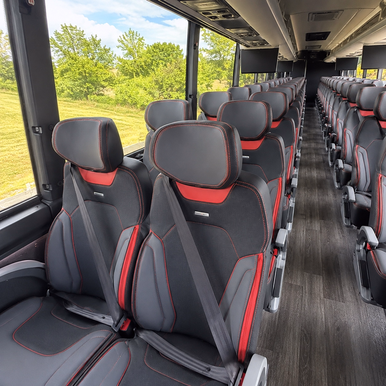 richardson charter bus services inside