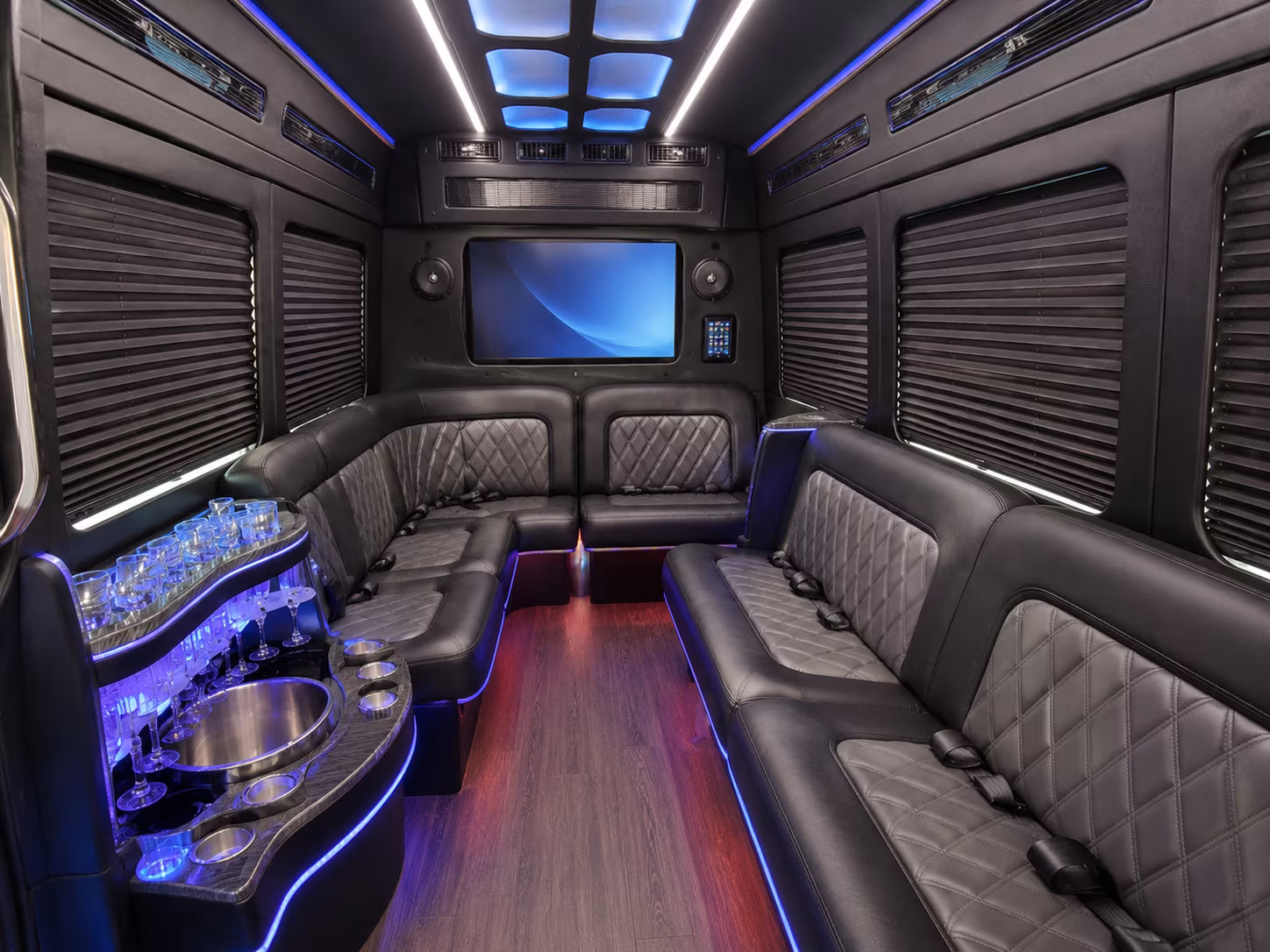 richardson party bus interior